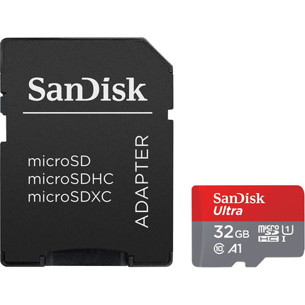 Carte Micro SD SANDISK Ultra microSDHC 32Go + SD adapteur