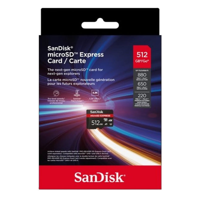 Carte Micro SD SANDISK EXPRESS 512GB SWITCH