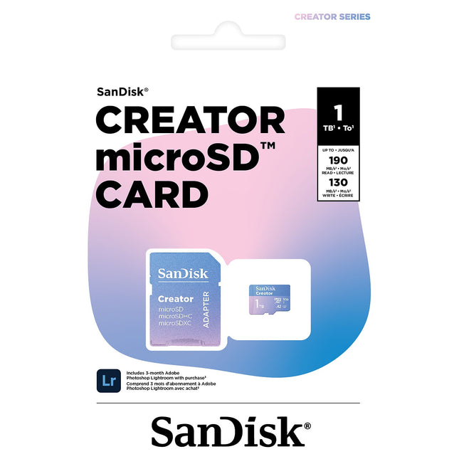 Carte Micro SD SANDISK 1To Creator