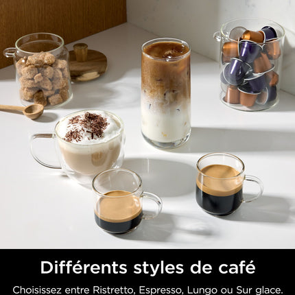 Cafetière filtre et capsules NINJA avec mousseur intégré CFN803EU