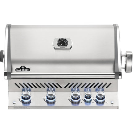 Barbecue gaz NAPOLEON Bipro 500 inox encastrable 5 brûleurs 72x46 cm