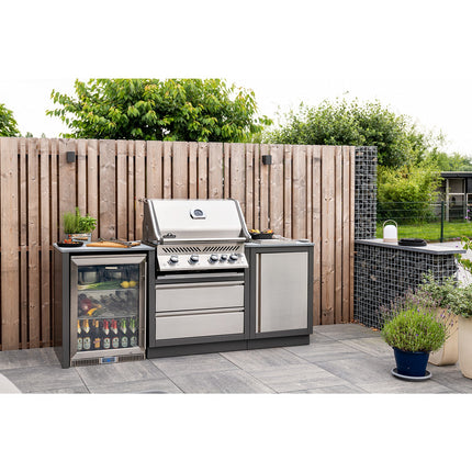 Barbecue gaz NAPOLEON Bipro 500 inox encastrable 5 brûleurs 72x46 cm