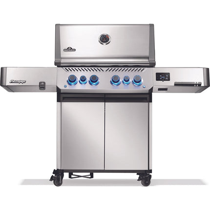 Barbecue gaz NAPOLEON Prestige 500 Inox connecté 6 brûleurs sur chariot, 72x46 cm