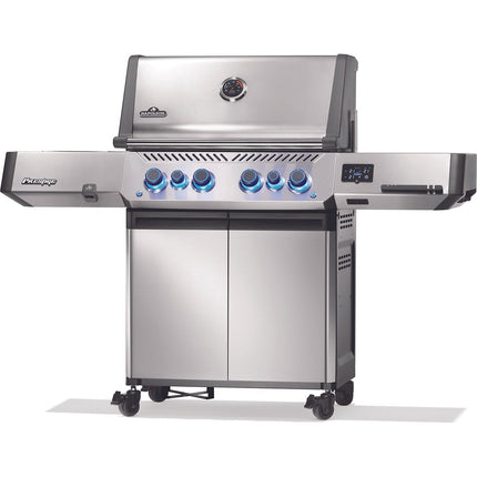 Barbecue gaz NAPOLEON Prestige 500 Inox connecté 6 brûleurs sur chariot, 72x46 cm