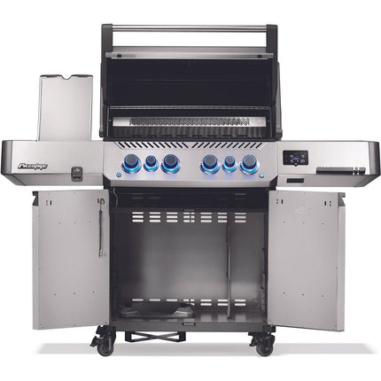 Barbecue gaz NAPOLEON Prestige 500 Inox connecté 6 brûleurs sur chariot, 72x46 cm