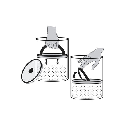 Boite à café AIRSCAPE métal 250g