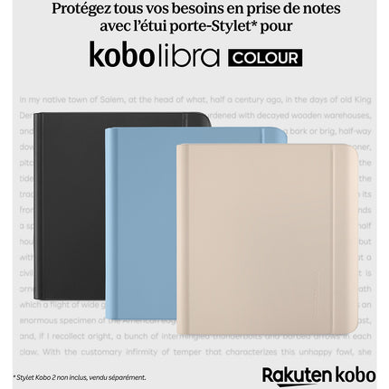 Pochette KOBO Libra Cover Notebook Bleu