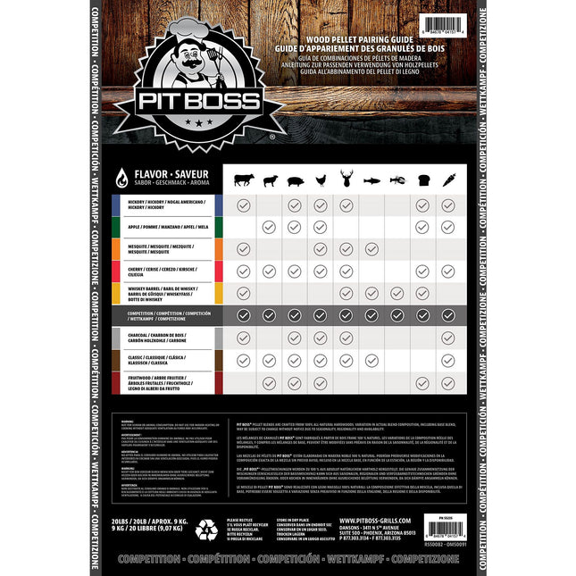 Pellets PITBOSS de pellet 9kg - Saveur Cerisier