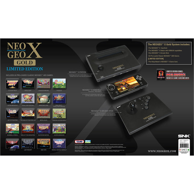 Console rétro E-CONCEPT Neo Geo X Gold Reconditionné