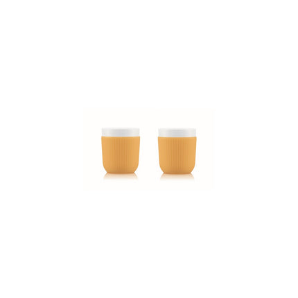 Set BODUM DOURO 2 tasses porcelaine avec manchon