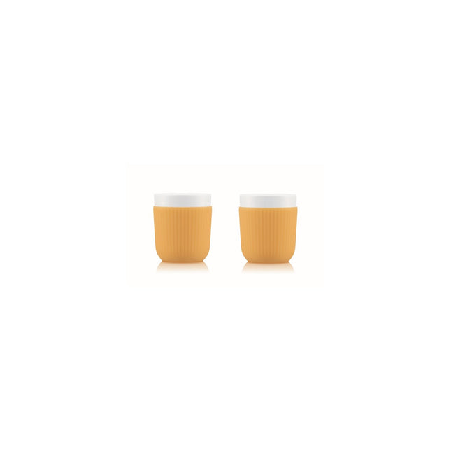 Set BODUM DOURO 2 tasses porcelaine avec manchon