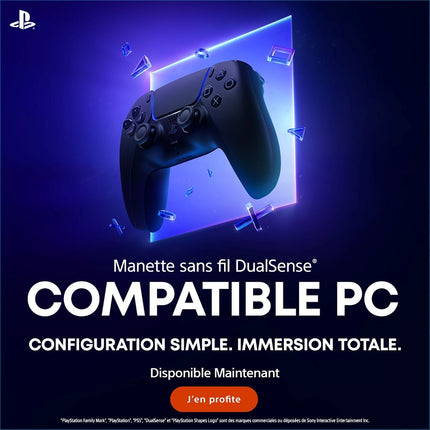 Manette SONY DUALSENSE MIDNIGHT NOIR PC READY