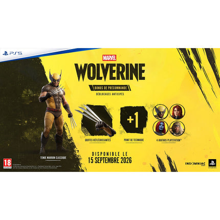 Jeu PS5 SONY MARVEL'S WOLVERINE P5 VF