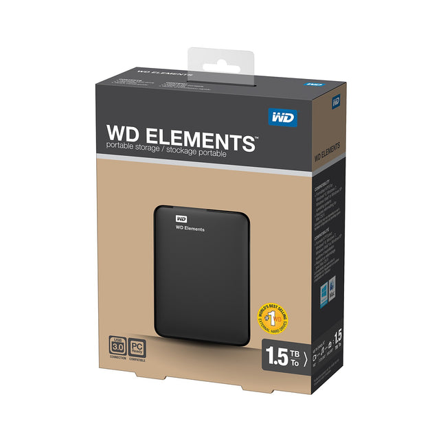 Disque dur externe WESTERN DIGITAL 2.5'' 1.5To Elements