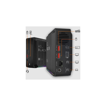 Disque dur SSD externe WESTERN DIGITAL BLACK D50 GAME DOCK SSD 2To