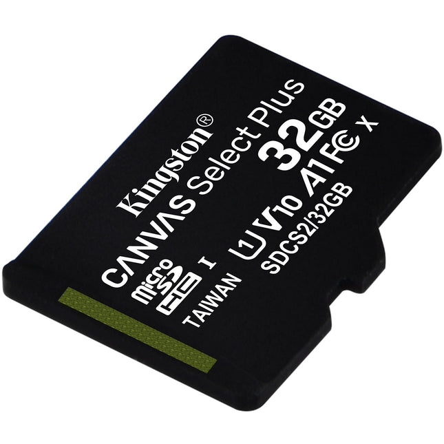 Carte Micro SD KINGSTON 32GB micSDHC Canvas Select Plus 100R A1