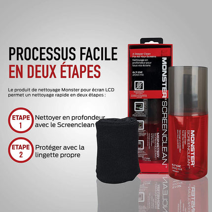 Kit de nettoyage MONSTERCABLE écran 200ml