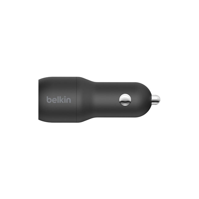 Chargeur BELKIN 24W 2xUSB-A/USB-C 1m noir