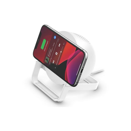 Chargeur BELKIN BoostCharge blanc + enceinte