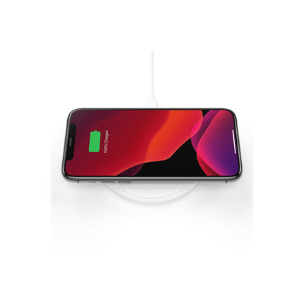 Chargeur BELKIN sans-fil 10W Pad (sans chargeur) blanc