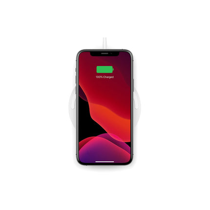 Chargeur BELKIN sans-fil 10W Pad (sans chargeur) blanc