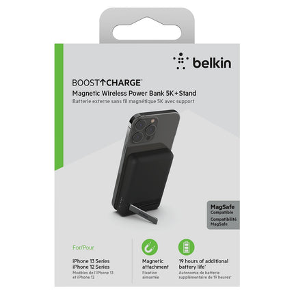 Batterie externe BELKIN 5000 mAh sans fil MagSafe noir