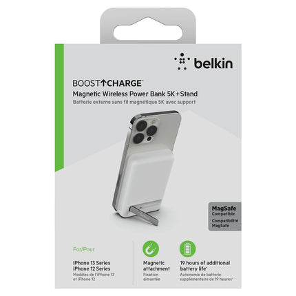Batterie externe BELKIN 5000 mAh sans fil MagSafe blanc