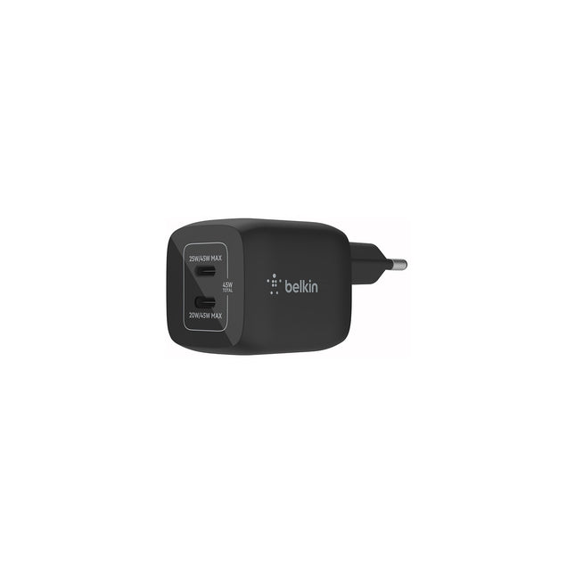 Chargeur secteur BELKIN 45W USB-C pour Samsung et Apple Noir