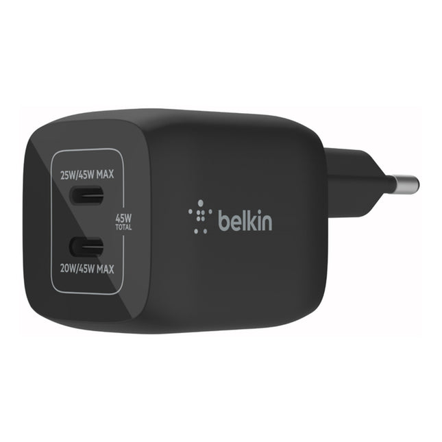 Chargeur secteur BELKIN 45W USB-C pour Samsung et Apple Noir