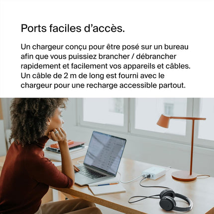 Chargeur ordinateur portable BELKIN 4 ports 2 USB-C 2 USB-A 108W Noir