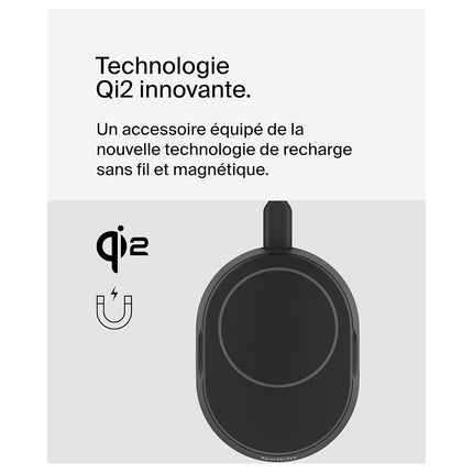 Chargeur induction BELKIN support recharge 15W 2 en 1 pliable