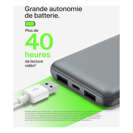 Batterie externe BELKIN 10 000 mAh grise