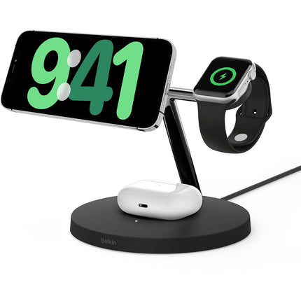 Chargeur induction BELKIN Qi2 noir 3 en 1