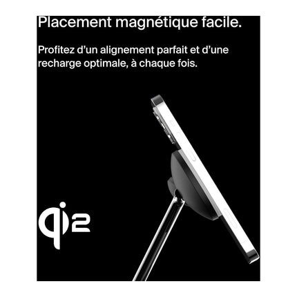 Chargeur induction BELKIN Qi2 noir 3 en 1