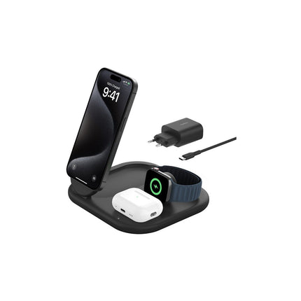Chargeur induction BELKIN Qi2 15W 3en1 noir