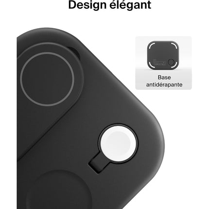 Chargeur induction BELKIN Qi2 15W 3en1 noir