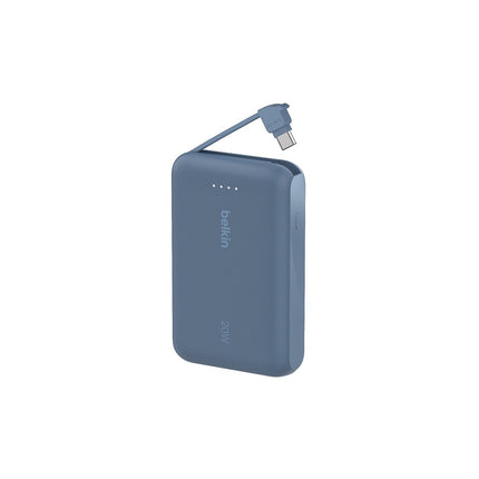 Batterie externe BELKIN 10000 mAh avec cable USB-C intégre bleu