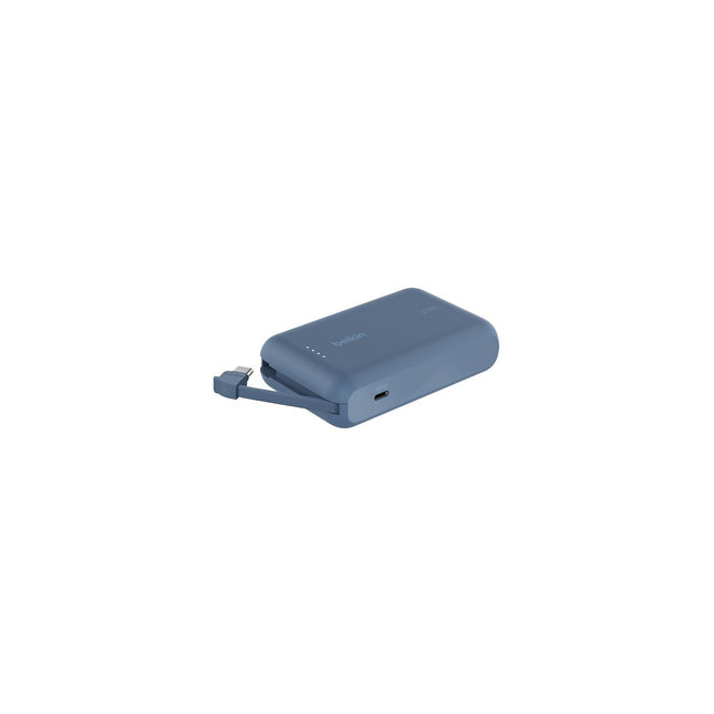Batterie externe BELKIN 10000 mAh avec cable USB-C intégre bleu