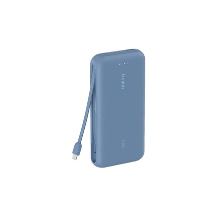 Batterie externe BELKIN 20000 mAh avec cable USB-C intégre bleu