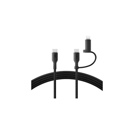 Adaptateur USB BELKIN 2-en-1 USB-C et Lightning 1m50 noi