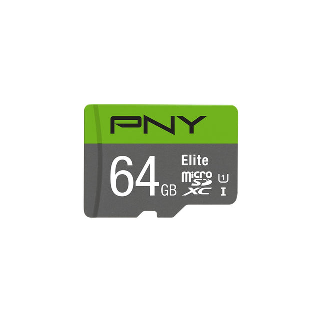 Carte Micro SD PNY microSDXC Elite 64Go + Adaptateur SD