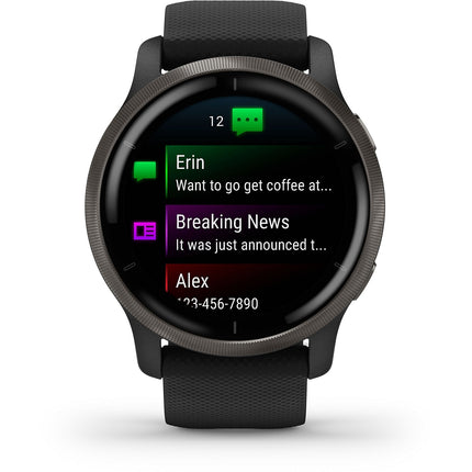 Montre sport GARMIN Venu 2 Grey avec bracelet noir Reconditionné