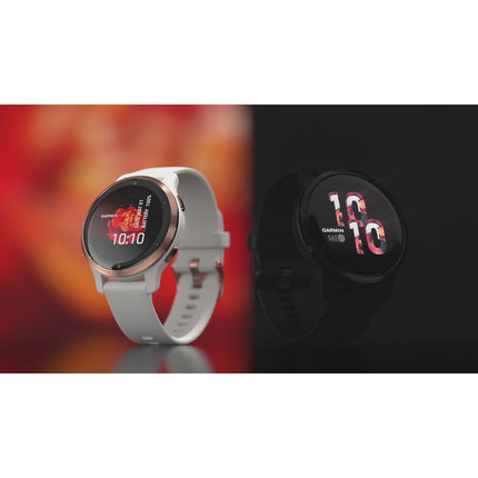 Montre sport GARMIN Venu 2S Rose Gold avec bracelet blanc
