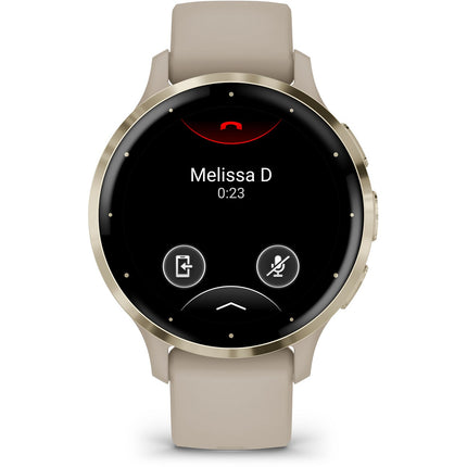 Montre sport GARMIN Venu 3S Sport et santé GPS AMOLED BT 41 mm French gray + Cream Gold