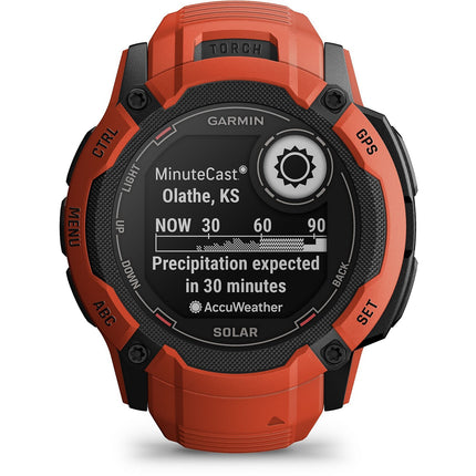 Montre sport GARMIN Instinct 2X Solar Flame red