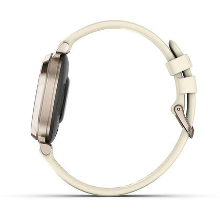 Montre connectée GARMIN Lily 2 Cream Gold bracelet blanc coco