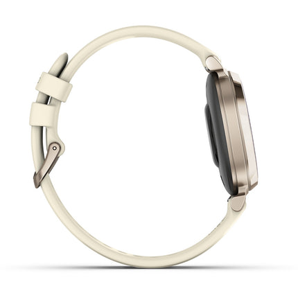 Montre connectée GARMIN Lily 2 Cream Gold bracelet blanc coco