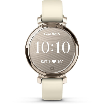 Montre connectée GARMIN Lily 2 Cream Gold bracelet blanc coco