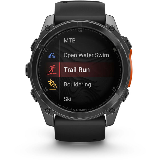 Montre sport GARMIN Fenix 8 Multisports GPS AMOLED IP6X BT Wi-Fi 51 mm Noir / Noir