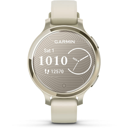Montre sport GARMIN Lily 2 Active Lunar Gold connectée et élégante GPS BT 38 mm Blanc